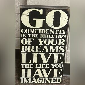 Confidently in the direction of your dreams photo message frame